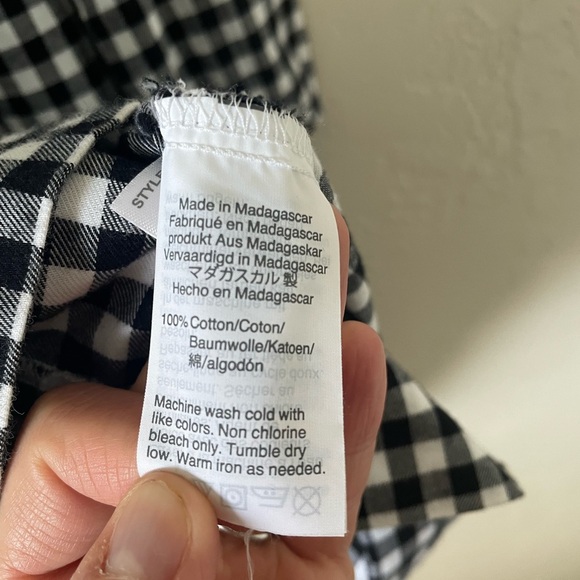 J. Crew Gingham Plaid Tiered Ruffle Mini Dress Bow Classic Preppy Picnic Cottage - Picture 8 of 8